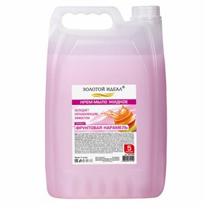 {{photo.Alt || photo.Description || 'Мыло-крем жидкое, 5 л, ЗОЛОТОЙ ИДЕАЛ &quot;Фруктовая карамель&quot;, 607489'}}