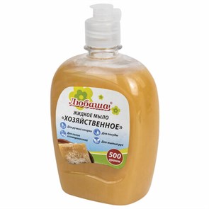 {{photo.Alt || photo.Description || 'Мыло жидкое 500 г ЛЮБАША &quot;Хозяйственное&quot;, флип-топ, 606380'}}