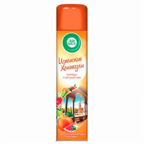 {{photo.Alt || photo.Description || 'Освежитель воздуха аэрозольный 290 мл, AIRWICK &quot;Испанские каникулы&quot; – &quot;Грейпфрут и цветущий лайм&quot;, 93107, 3094510'}}