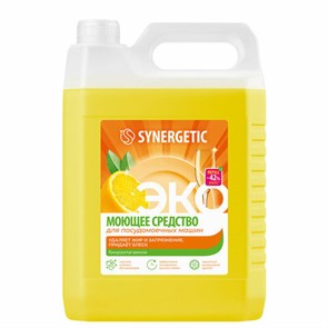 {{photo.Alt || photo.Description || 'Средство для мытья посуды в посудомоечных машинах 5 л, SYNERGETIC, биоразлагаемое, ЭКО, 95'}}