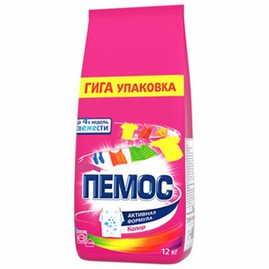 {{photo.Alt || photo.Description || 'Стиральный порошок автомат, 12 кг, ПЕМОС КОЛОР, для цветного белья'}}