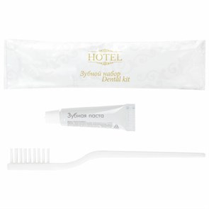 {{photo.Alt || photo.Description || 'Зубной набор КОМПЛЕКТ 300 шт., HOTEL, (зубная щётка + зубная паста 4 г) саше, флоупак, 2000120/1'}}