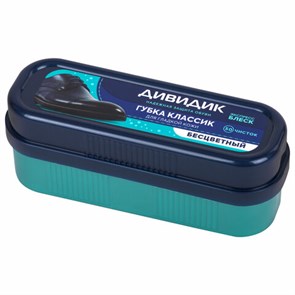 {{photo.Alt || photo.Description || 'Губка для обуви ДИВИДИК &quot;Классик&quot;, бесцветная, антипыль, 91091'}}