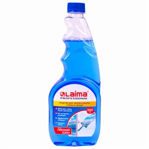 {{photo.Alt || photo.Description || 'Средство для мытья стекол и зеркал 500 мл LAIMA PROFESSIONAL, свежий озон, сменный блок, 606739'}}