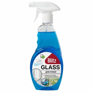 {{photo.Alt || photo.Description || 'Средство для мытья стекол и зеркал с нашатырным спиртом 500мл BLITZ, рыспылитель, 9000004'}}