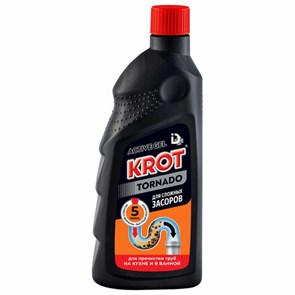 Средство для прочистки канализационных труб 1кг КРОТ 