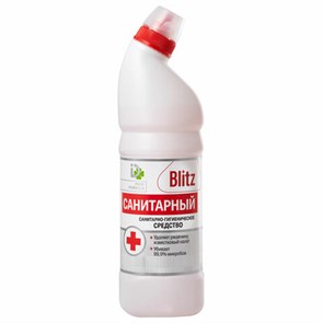 Средство для уборки сантехники и туалета 1000г САНТИРАНЫЙ BLITZ, гель, 8000023 701101