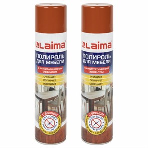 {{photo.Alt || photo.Description || 'Полироль для мебели КОМПЛЕКТ 2 шт., ЛАЙМА &quot;Антипыль&quot; с воском и антистатиком, 300 мл, аэрозоль, 880616'}}