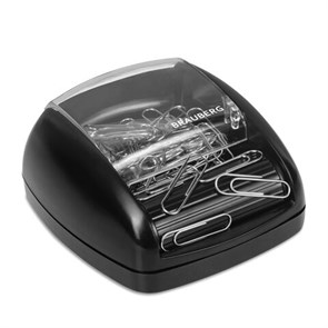 {{photo.Alt || photo.Description || 'Скрепочница магнитная BRAUBERG с 30 скрепками, роликовый механизм подачи, черная, 225188'}}