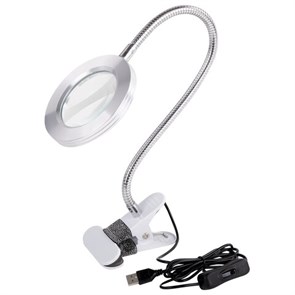 {{photo.Alt || photo.Description || 'Лупа настольная на прищепке с LED-ПОДСВЕТКОЙ, диаметр 75 мм, увеличение 3, BRAUBERG, 455931'}}