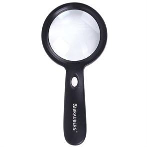 {{photo.Alt || photo.Description || 'Лупа просмотровая с LED-ПОДСВЕТКОЙ, диаметр 90 мм, увеличение 10, корпус черный, BRAUBERG, 455928'}}