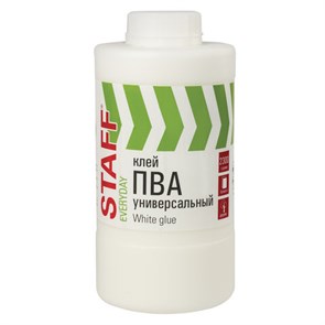 {{photo.Alt || photo.Description || 'Клей ПВА универсальный 2,3 кг (бумага, картон, дерево), STAFF, 606433'}}