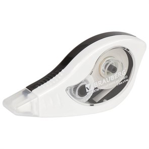 {{photo.Alt || photo.Description || 'Корректирующая лента BRAUBERG BLACK&amp;WHITE, 5 мм х 8 м, корпус белый, механизм перемотки, блистер, 226813'}}