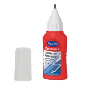 {{photo.Alt || photo.Description || 'Ручка-корректор + корректирующая жидкость BRAUBERG, 12 мл, 2 в 1: металлический наконечник + кисточка, 225217'}}