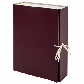 {{photo.Alt || photo.Description || 'Короб архивный (240х330 мм), 80 мм, 2 завязки, бумвинил, до 700 листов, бордовый, STAFF, 126900'}}