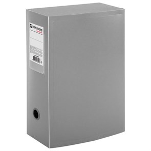 {{photo.Alt || photo.Description || 'Короб архивный (330х245 мм), 100 мм, пластик, разборный, до 900 листов, серый, 0,9 мм, BRAUBERG &quot;Energy&quot;, 236855'}}