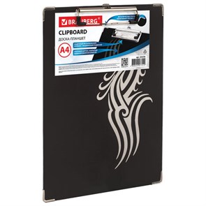 {{photo.Alt || photo.Description || 'Доска-планшет BRAUBERG &quot;Black Jack&quot; с прижимом А4 (226х315 мм), картон/ламинированная бумага, ЧЕРНАЯ, 232236'}}