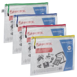 {{photo.Alt || photo.Description || 'Папка-конверт на молнии А4 (335х243 мм), молния ассорти, ПВХ, сетка, прозрачная, 0,2 мм, BRAUBERG &quot;Segment&quot;, 223886'}}