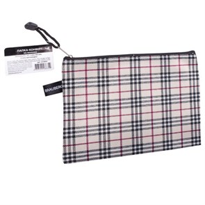 {{photo.Alt || photo.Description || 'Папка-конверт на молнии МАЛОГО ФОРМАТА (238х180 мм), А5, ткань в клетку, BRAUBERG &quot;Checked&quot;, 223893'}}