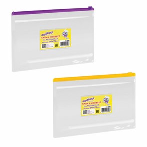 {{photo.Alt || photo.Description || 'Папка-конверт на молнии МАЛОГО ФОРМАТА (240х175 мм), А5, ассорти, 0,12 мм, ЮНЛАНДИЯ, 229551'}}