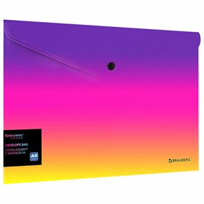 {{photo.Alt || photo.Description || 'Папка-конверт с кнопкой BRAUBERG &quot;Grade&quot;, А4, до 100 листов, желто-розовый градиент, 0,18 мм, 271964'}}