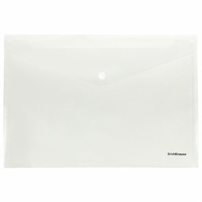 {{photo.Alt || photo.Description || 'Папка-конверт с кнопкой ERICH KRAUSE &quot;Fizzy Clear&quot;, А4, до 120 листов, прозрачная, 0,12 мм, 50172'}}