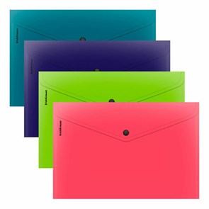 {{photo.Alt || photo.Description || 'Папка-конверт с кнопкой ERICH KRAUSE &quot;Soft Reef&quot;, A4, до 120 листов, непрозрачная, ассорти, 0,18 мм, 62956'}}