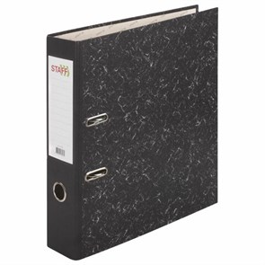 {{photo.Alt || photo.Description || 'Папка-регистратор STAFF &quot;Basic&quot; БЮДЖЕТ с мраморным покрытием, 70 мм, без уголка, черный корешок, 227185'}}