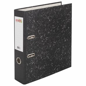 {{photo.Alt || photo.Description || 'Папка-регистратор STAFF &quot;EVERYDAY&quot; с мраморным покрытием, 70 мм, без уголка, черный корешок, 224616'}}