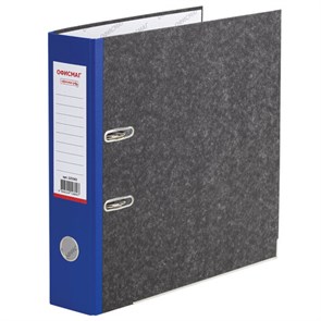 {{photo.Alt || photo.Description || 'Папка-регистратор ОФИСМАГ, фактура стандарт, с мраморным покрытием, 75 мм, синий корешок, 225583'}}