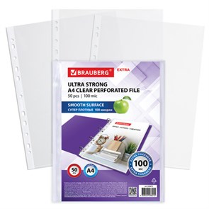 {{photo.Alt || photo.Description || 'Папки-файлы перфорированные А4 BRAUBERG &quot;EXTRA 1000&quot;, КОМПЛЕКТ 50 шт., гладкие, ПЛОТНЫЕ, 100 мкм, 229672'}}