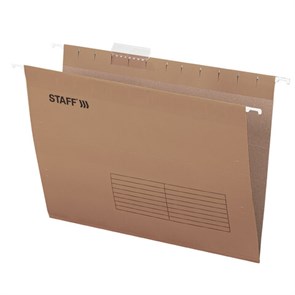 {{photo.Alt || photo.Description || 'Подвесные папки А4 (350х240 мм) до 80 л., КОМПЛЕКТ 10 шт., крафт-картон, STAFF, 270932'}}