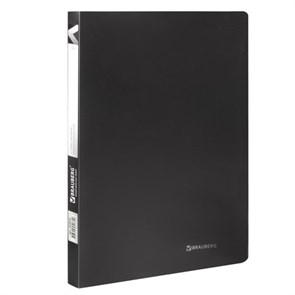 {{photo.Alt || photo.Description || 'Папка с пластиковым скоросшивателем BRAUBERG &quot;Office&quot;, черная, до 100 листов, 0,5 мм, 222645'}}