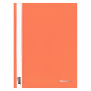 {{photo.Alt || photo.Description || 'Скоросшиватель пластиковый BRAUBERG, А4, 130/180 мкм, оранжевый, 228673'}}