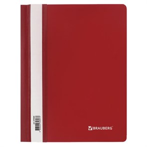 {{photo.Alt || photo.Description || 'Скоросшиватель пластиковый МАЛОГО ФОРМАТА (160х22 8мм), А5, BRAUBERG, 130/180 мкм, красный, 270460'}}