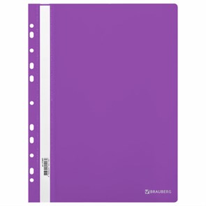 {{photo.Alt || photo.Description || 'Скоросшиватель пластиковый с перфорацией BRAUBERG EXTRA, А4, 140/180 мкм, фиолетовый, 272897'}}