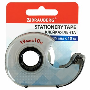 {{photo.Alt || photo.Description || 'Клейкая лента 19 мм х 10 м в диспенсере, BRAUBERG, 227265'}}