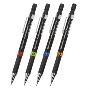 {{photo.Alt || photo.Description || 'Карандаш механический 0,5 мм, BRAUBERG &quot;Ring&quot;, ластик, корпус черный, детали ассорти, 181418'}}