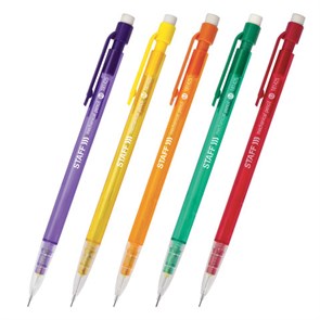 {{photo.Alt || photo.Description || 'Карандаш механический 0,5 мм, STAFF &quot;College&quot; MP-425, ластик, корпус тонированный ассорти, 181425'}}