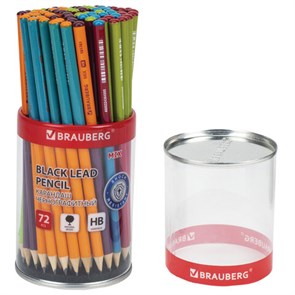 {{photo.Alt || photo.Description || 'Карандаш чернографитный BRAUBERG &quot;MIX&quot;, 1 шт., HB, корпус ассорти, 181761'}}