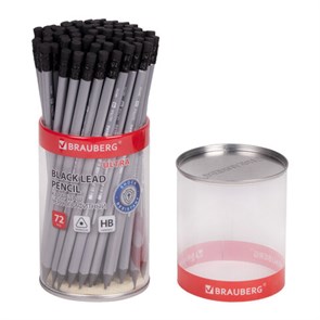 {{photo.Alt || photo.Description || 'Карандаш чернографитный BRAUBERG &quot;ULTRA&quot;, 1 шт., HB, с ластиком, пластиковый, 181711'}}