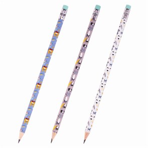 {{photo.Alt || photo.Description || 'Карандаш чернографитный ЮНЛАНДИЯ &quot;ЩЕНОК&quot;, 1 шт., HB, с ластиком, корпус ассорти, 181774'}}