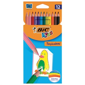 {{photo.Alt || photo.Description || 'Карандаши цветные BIC &quot;Tropicolors&quot;, 12 цветов, шестигранные, 83256610'}}