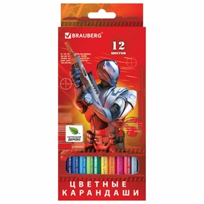 {{photo.Alt || photo.Description || 'Карандаши цветные BRAUBERG &quot;Star Patrol&quot;, 12 цветов, шестигранные, грифель 3 мм, натуральное дерево, 180532'}}