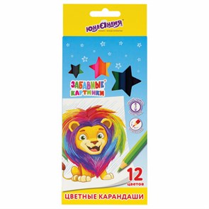 {{photo.Alt || photo.Description || 'Карандаши цветные ЮНЛАНДИЯ &quot;ЗАБАВНЫЕ КАРТИНКИ&quot;, 12 цветов, шестигранные, грифель 3 мм, натуральное дерево, 181643'}}