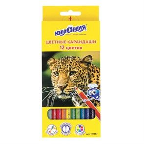 {{photo.Alt || photo.Description || 'Карандаши цветные ЮНЛАНДИЯ &quot;МИР ЖИВОТНЫХ&quot;, 12 цветов, шестигранные, грифель 3 мм, натуральное дерево, 181383'}}