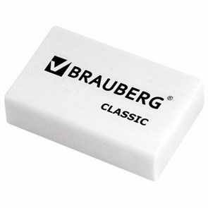 {{photo.Alt || photo.Description || 'Ластик BRAUBERG &quot;Classic&quot;, 26х17х7 мм, белый, прямоугольный, 221033'}}