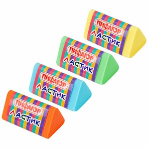 {{photo.Alt || photo.Description || 'Ластик трехгранный ПИФАГОР &quot;ЭНИКИ-БЕНИКИ&quot;, 35х18х18 мм, картонный держатель, цвета ассорти, 272668'}}