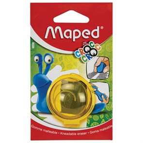 {{photo.Alt || photo.Description || 'Ластик-клячка художественный MAPED Croc Croc &quot;Улитка&quot; в футляре, 40x36x10 мм, мягкий, голубой, 014501'}}