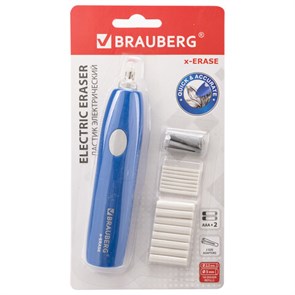 {{photo.Alt || photo.Description || 'Ластик электрический BRAUBERG &quot;X-ERASE&quot;, питание от 2 батареек ААА, + 16 сменных ластиков, 229608'}}